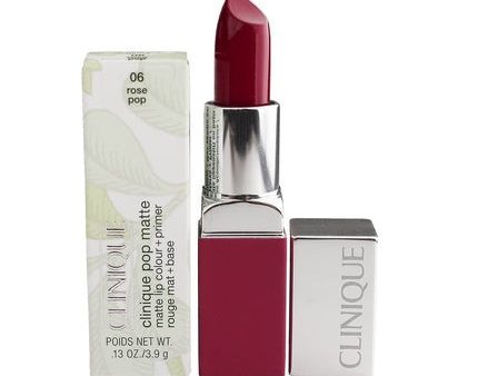 CLINIQUE Pop Matte Lip Colour + Primer Lipstick 06 Rose Pop 3.9g 0.13 Ounce Online