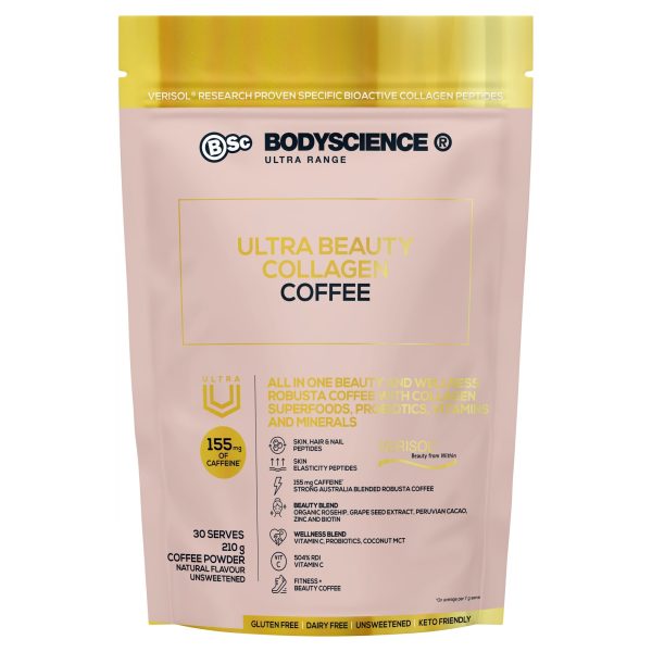 Body Science Ultra Beauty Collagen Coffee 210g For Sale