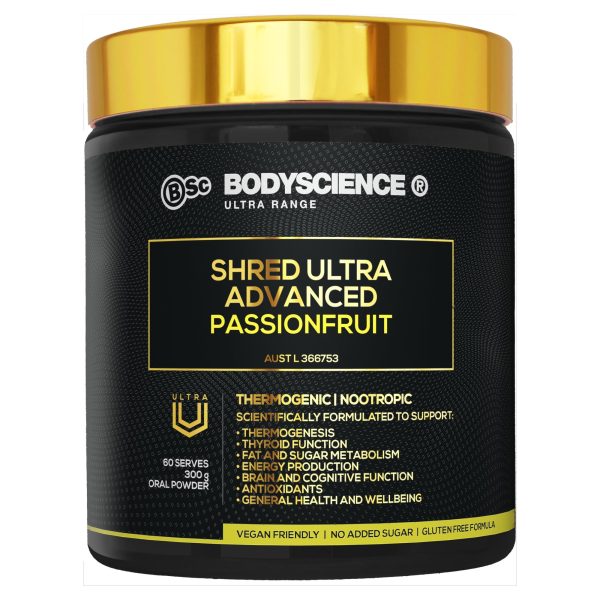 Body Science Shred Ultra Advanced 300g - Passionfruit Hot on Sale