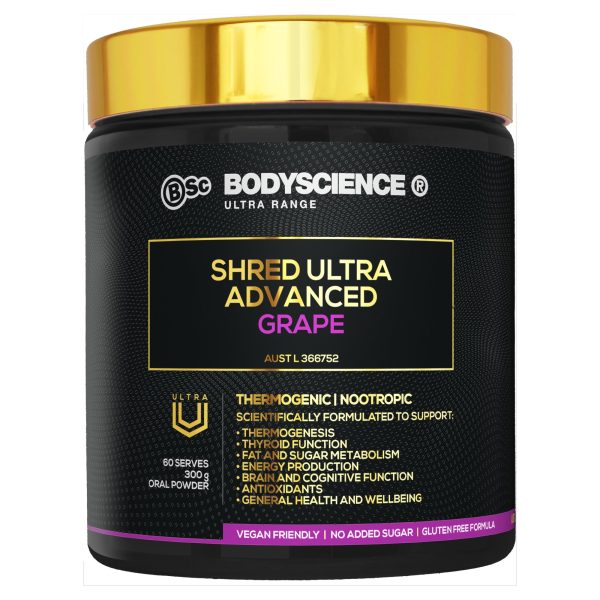 Body Science Shred Ultra Advanced 300g - Grape For Discount