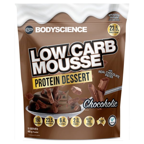 Body Science Low Carb Mousse Protein Dessert 400g - Chocolate For Cheap