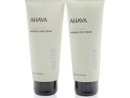 Ahava Essential Hydration Hand & Foot Duo Kit: Deadsea Water Mineral Hand Cream 100ml+ Deadsea Water Mineral Foot Cream 100ml  2pcs Supply