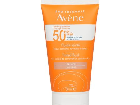 Avene Very High Protection Tinted Fluid SPF50+ - For Normal to Combination Sensitive Skin  50ml 1.7oz Supply