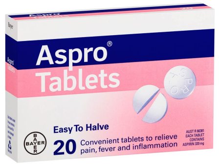 Aspro Regular Tablets 20 Supply