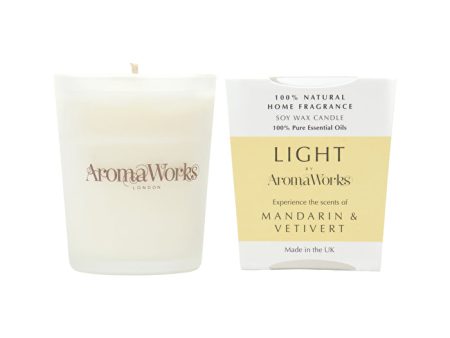 AromaWorks Light Candle Mandarin & Vetivert Small 75g Online