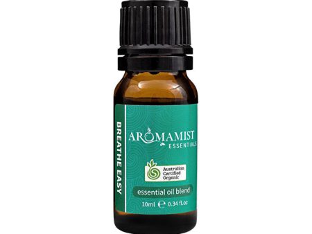 Aromamist Essentials Organic Essential Oil Blend Breathe Easy 10ml Supply