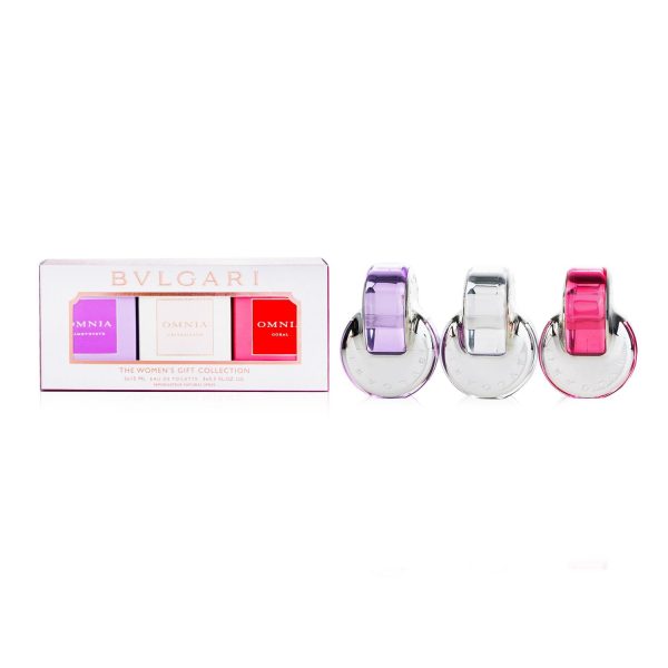 Bvlgari The Women?s Gift Collection (Omnia Crystalline + Omnia Coral + Omnia Amethyste)  3x15ml 0.5oz For Discount