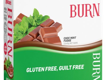 Maxine s Burn Bar Choc Mint Fudge 40gx12 For Sale