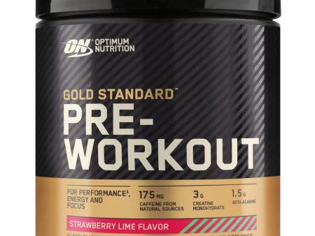 Optimum Nutrition Gold Standard Pre-Workout 300g - Strawberry Lime For Sale