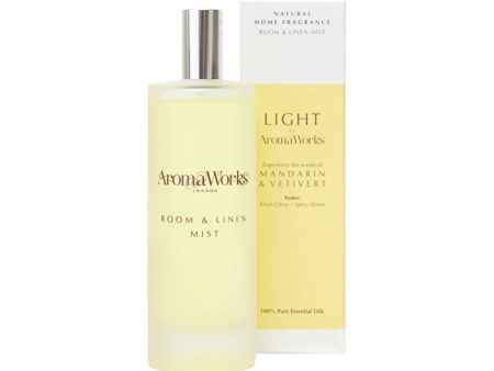 AromaWorks Light Room & Linen Mist Mandarin & Vetivert 100ml Cheap