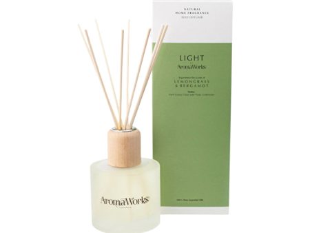 AromaWorks Light Reed Diffuser Lemongrass & Bergamot 200ml on Sale