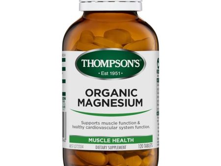 Thompson s Organic Magnesium 120 Tablets Online