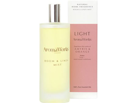 AromaWorks Light Room & Linen Mist Amyris & Orange 100ml Online