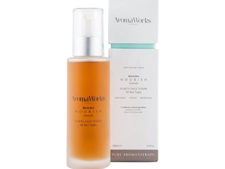 AromaWorks Purity Face Toner Bioactive Nourish Formula 20ml Supply