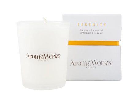 AromaWorks Candle Serenity Small 75g For Discount