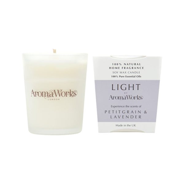 AromaWorks Light Candle Petitgrain & Lavender Small 75g Cheap