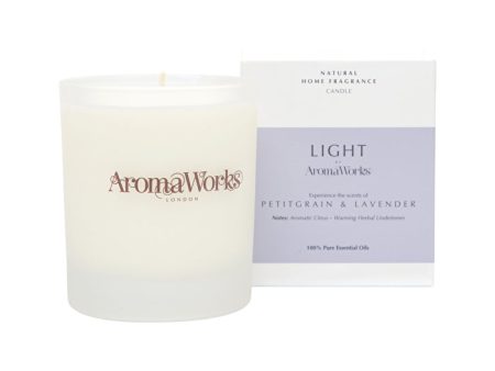 AromaWorks Light Candle Petitgrain & Lavender Medium 220g Supply