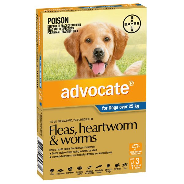 Advocate Dog Over 25 kg Extra Large 3s Cheap