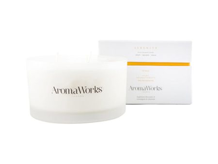 AromaWorks 3 Wick Candle Serenity Large 400g Discount