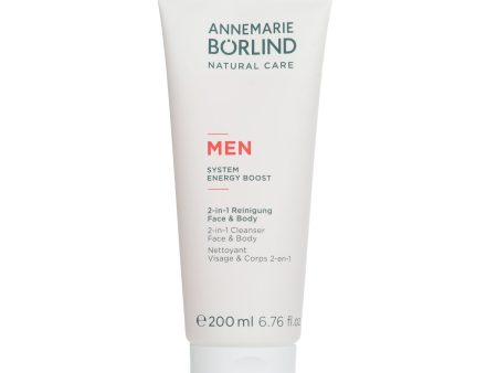 Annemarie Borlind Men System Energy Boost 2-in-1 Cleanser Face & Body  200ml 6.76oz For Discount