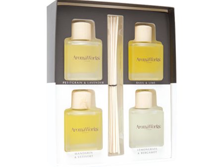 AromaWorks Light Reed Diffuser Gift Set 100ml x 4 Pack Sale