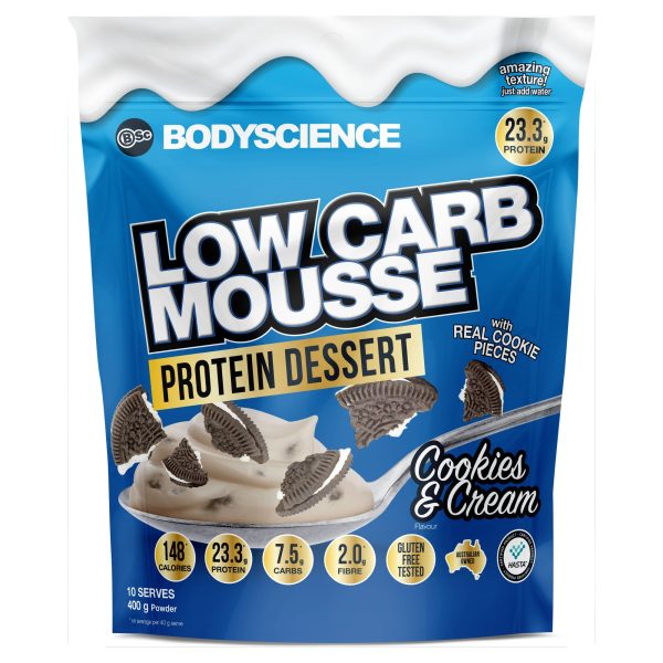 Low Carb Mousse Protein Dessert 400g Cookies & Cream - Cookies & Cream Online Hot Sale