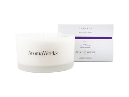 AromaWorks 3 Wick Candle Soulful Large 400g Discount