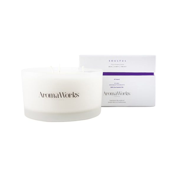 AromaWorks 3 Wick Candle Soulful Large 400g Discount