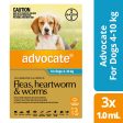 Advocate Dog 4-10 kg Medium 3s Online Sale