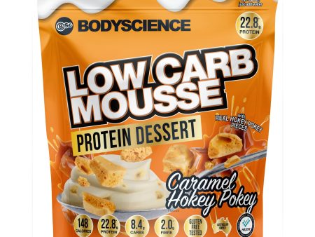 Body Science Low Carb Mousse Protein Dessert 400g - Caramel Hokey Pokey Hot on Sale