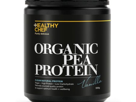 The Healthy Chef Organic Pea Protein Vanilla 550g For Sale