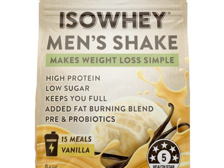 Isowhey Men s Shake Vanilla 840g For Cheap