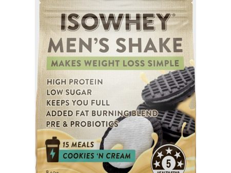 Isowhey Men s Shake Cookies n Cream 840g Cheap