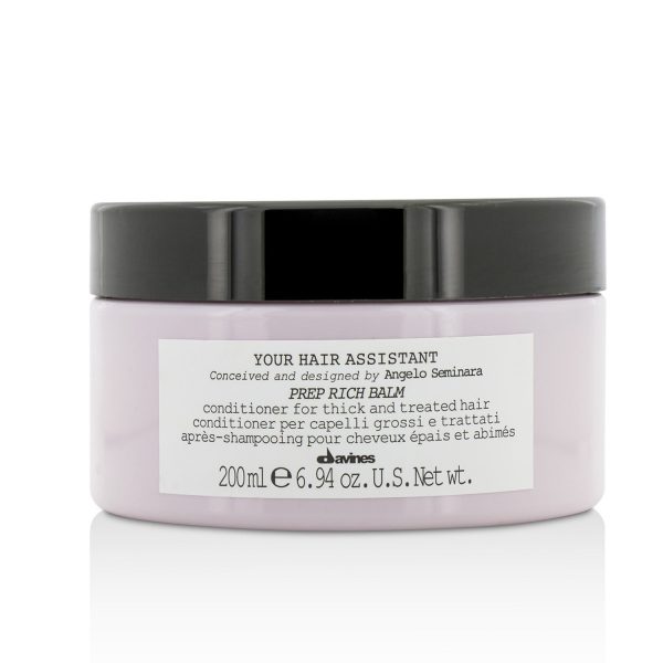 Davines Your Hair Assistant Prep Rich Balm Conditioner (For Thick and Treated Hair)  900ml 30.43oz Online Sale