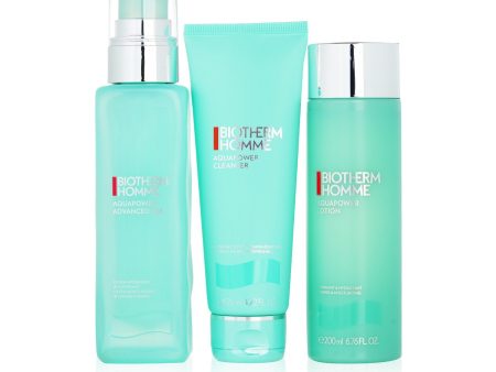 Biotherm Homme Aquapower Power Of 3 Set : Cleanser + Toning Lotion 200ml + Advanced Gel 100ml  3pcs+1bag Hot on Sale