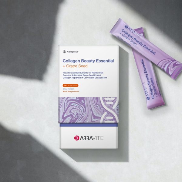 ARRAVITE Collagen Beauty Essential + Grape Seed | Blood Orange 14 x 3g Online Hot Sale