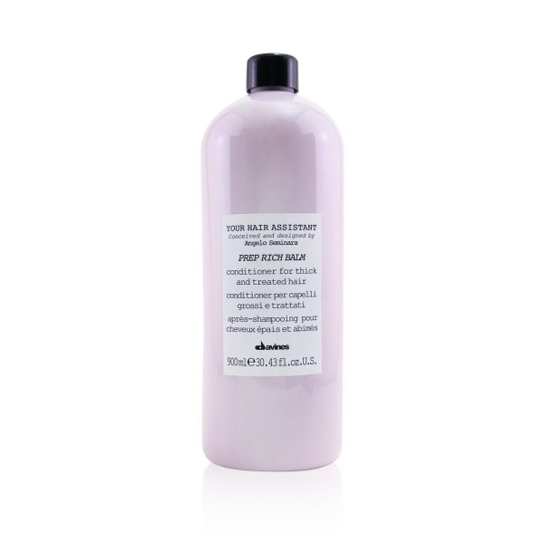 Davines Your Hair Assistant Prep Rich Balm Conditioner (For Thick and Treated Hair)  900ml 30.43oz Online Sale