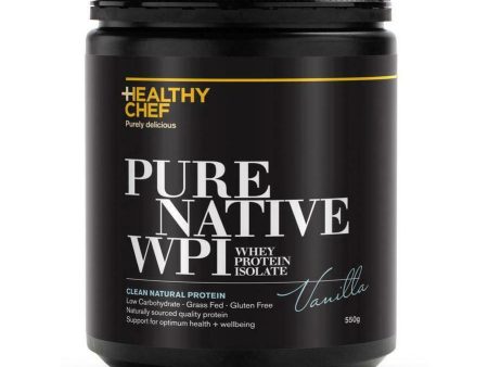 The Healthy Chef Pure Native WPI Vanilla 550g Supply